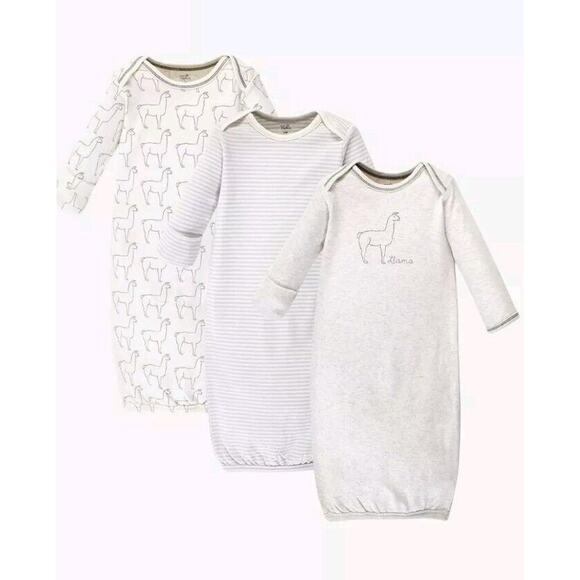 NWT 0-3/6 Months Baby Jumpsuits And Night Gowns 5 Total Pieces - Picture 3 of 6